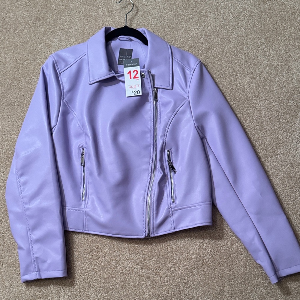 Primark Lavender Faux Leather Jacket